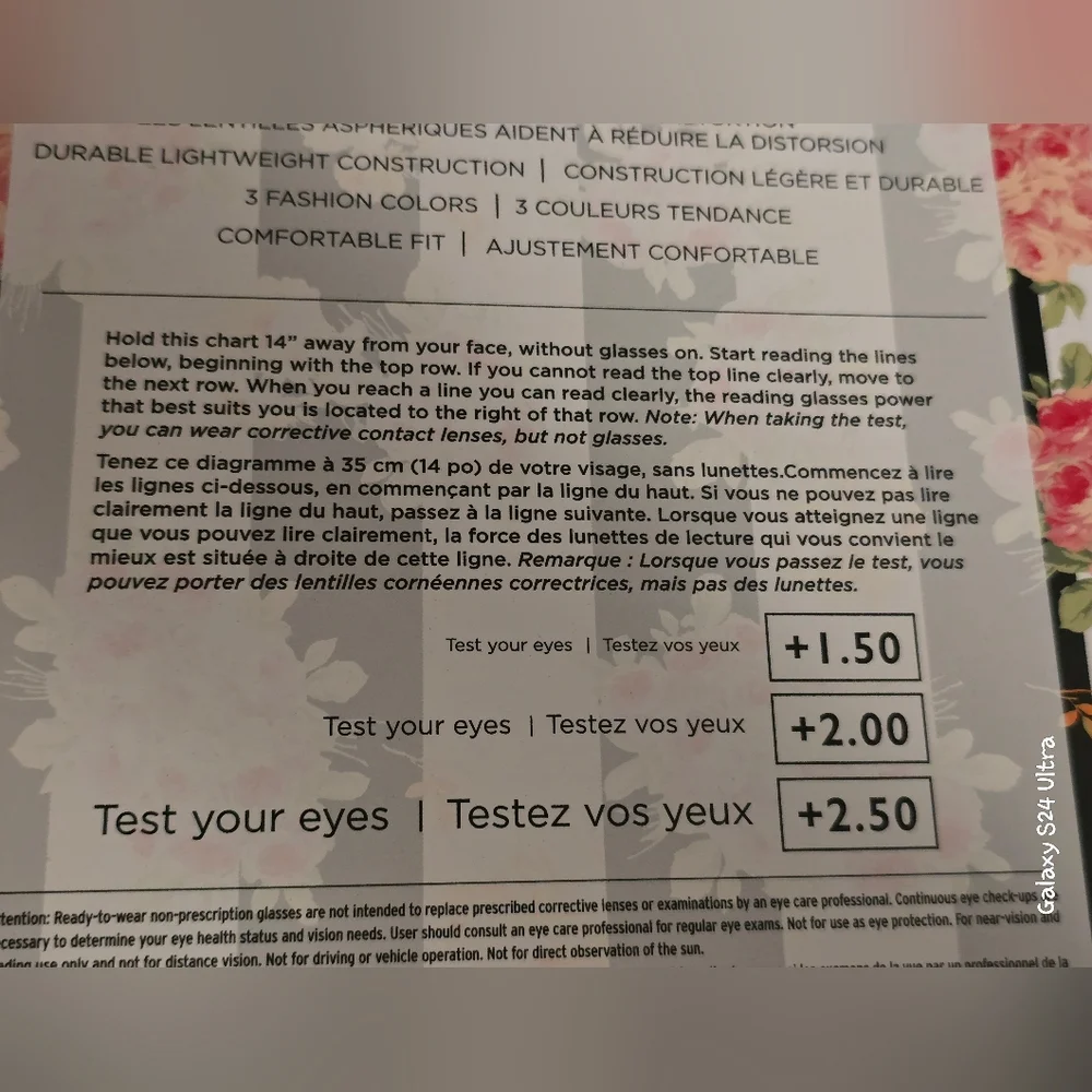 Betsey Johnson 3-pair reading glasses set in +2.00 magnification NIB